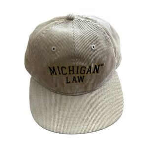 Michigan Law Baseball Hat Newhattan NWT Sand